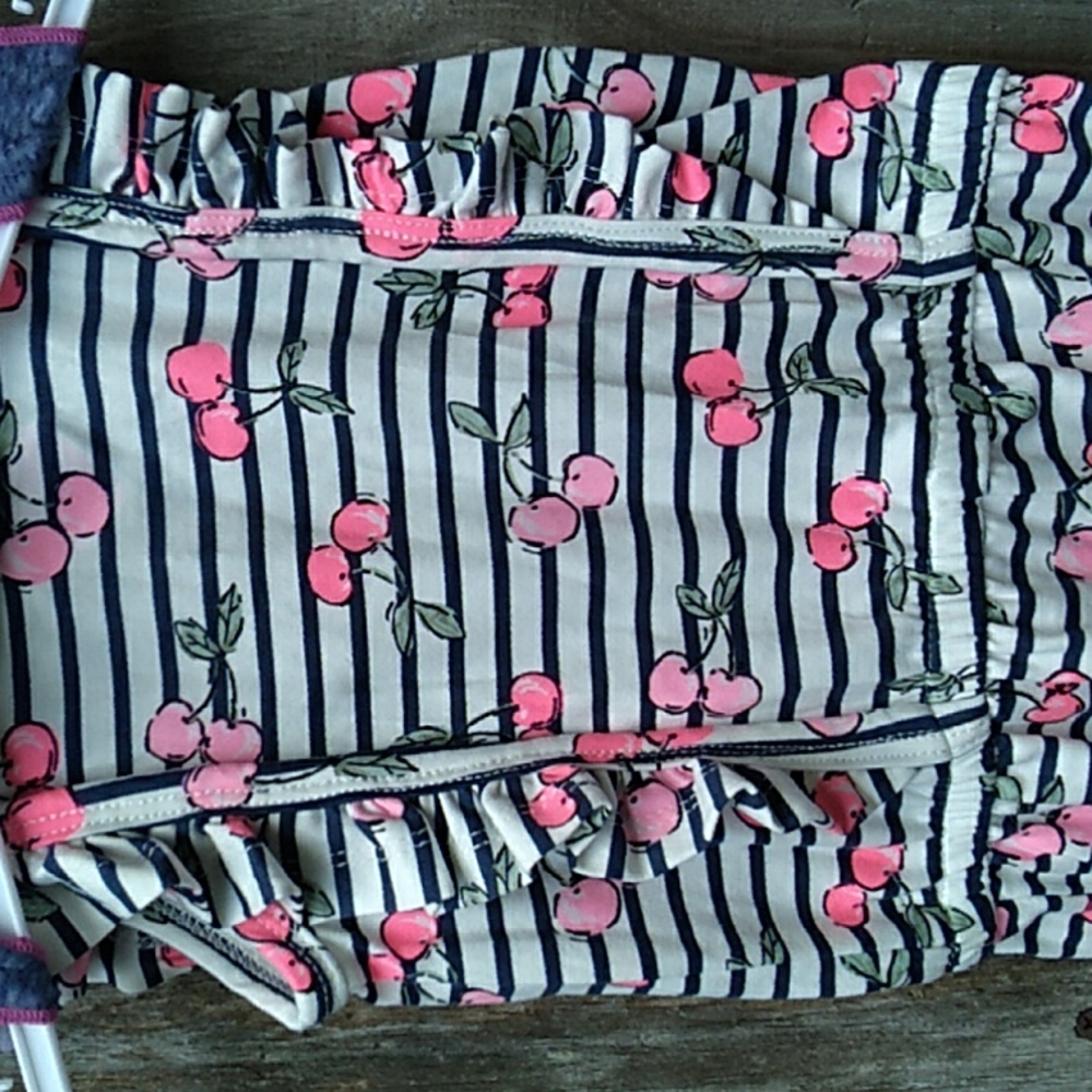 Nwt 2 Romper Set with Hair Scrunchie - Picture 7 of 12